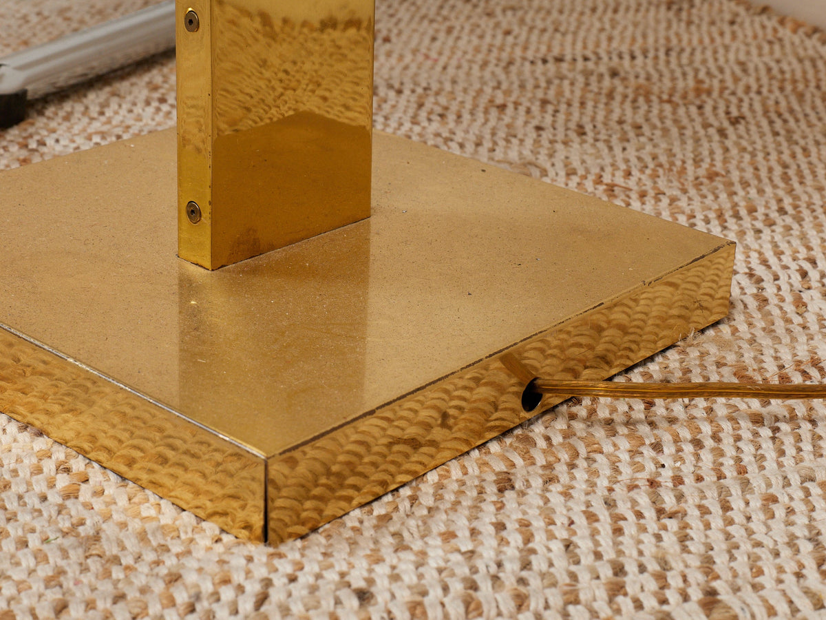 Vintage Geurge Kovacs Brass Glass and Lucite Floor Lamp