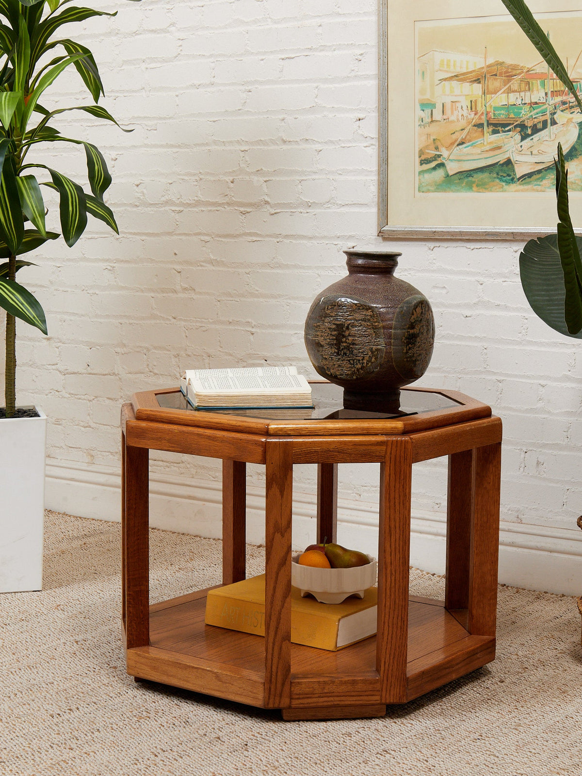 Smoked Glass End Table