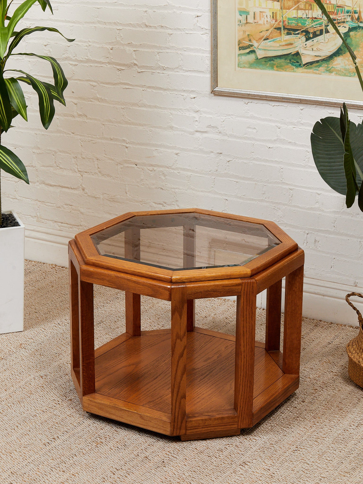 Smoked Glass End Table
