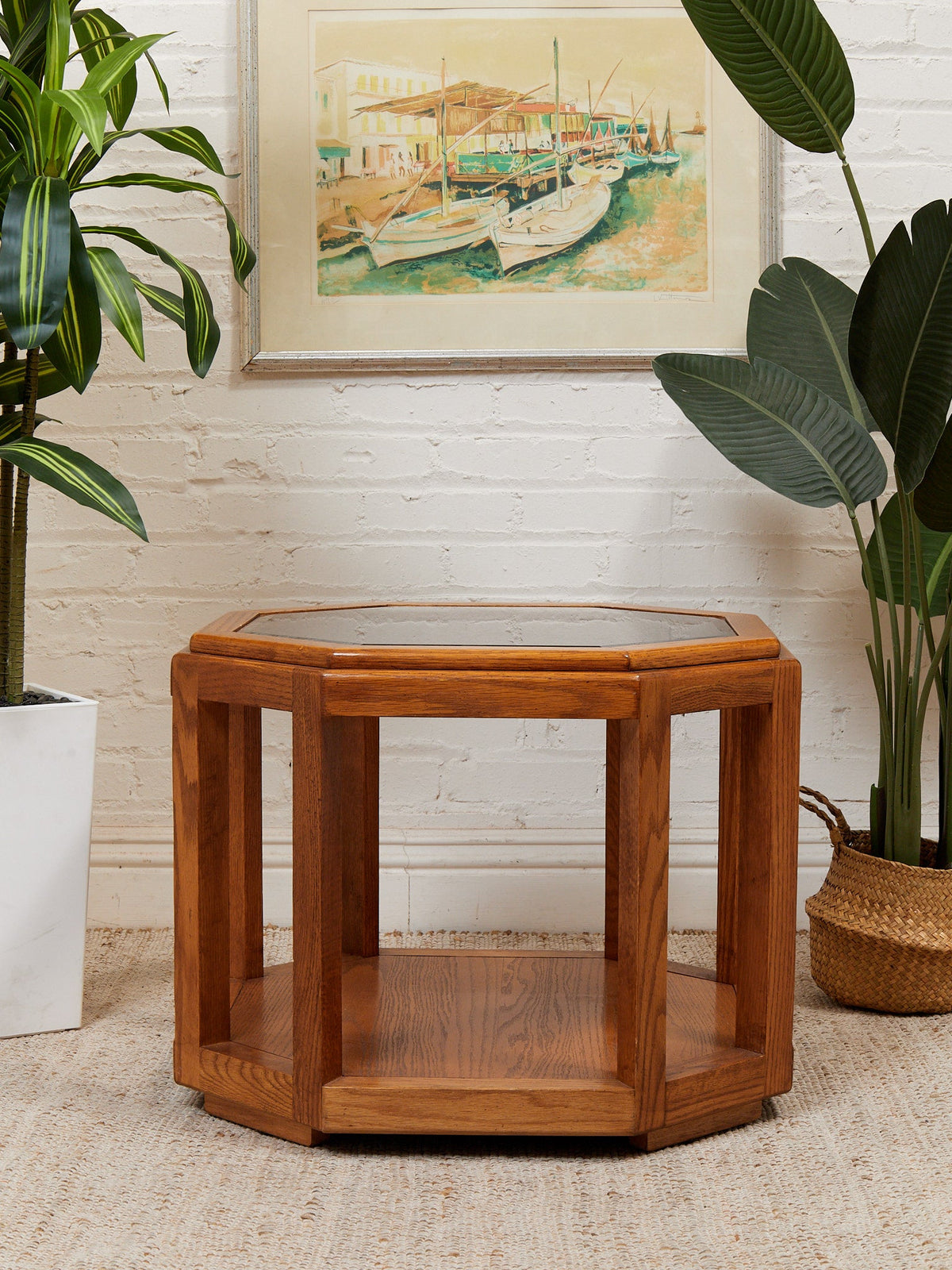 Smoked Glass End Table