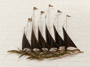 Curtis Jere Unsigned Vintage Sailboats