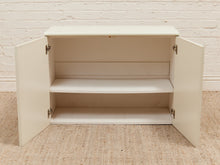 White Post Modern 2 Drawer End Table