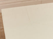White Post Modern 2 Drawer End Table