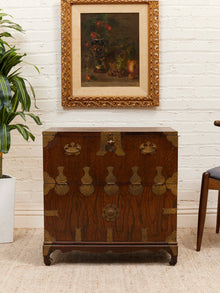 Vintage Korean Bandaji Chest with Brass Mounts