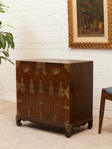 Vintage Korean Bandaji Chest with Brass Mounts