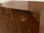 Vintage Korean Bandaji Chest with Brass Mounts
