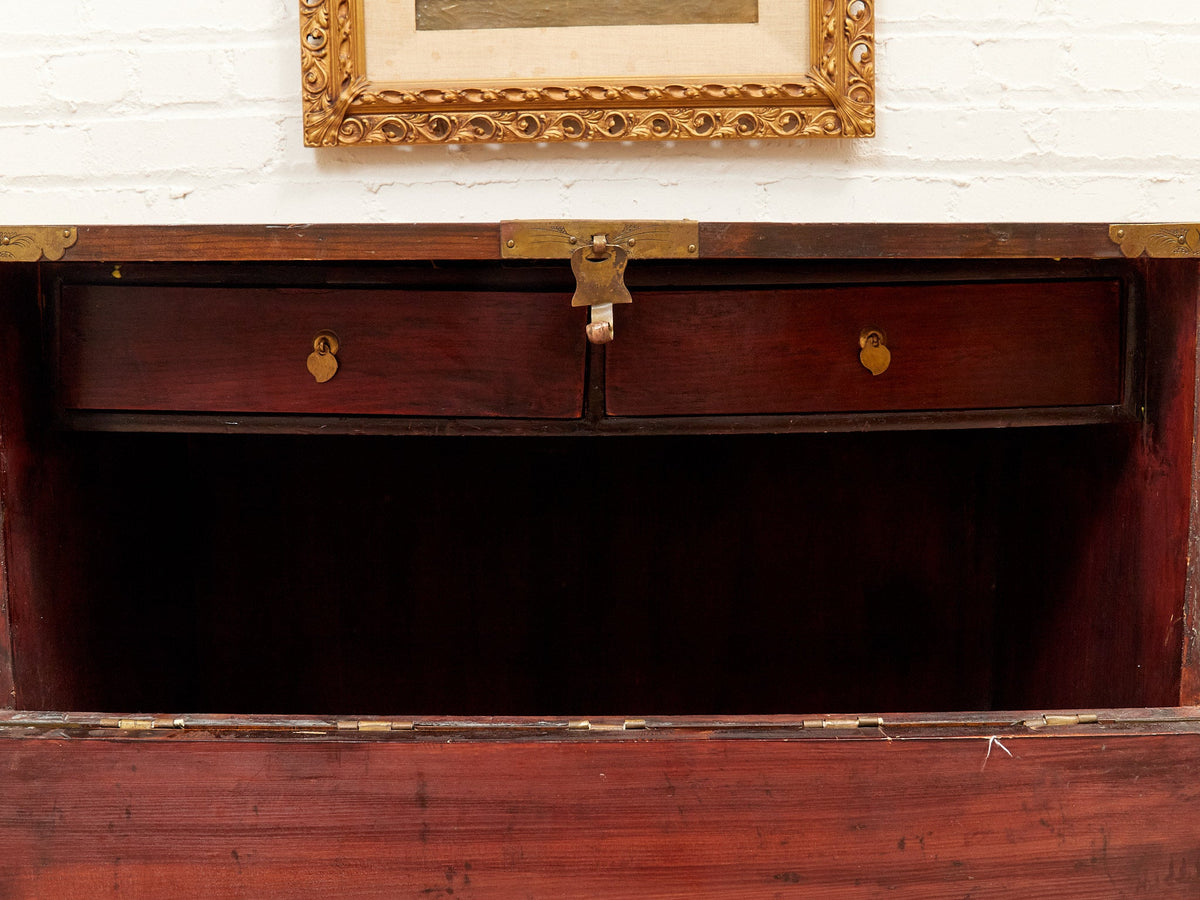 Vintage Korean Bandaji Chest with Brass Mounts