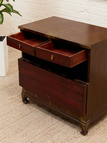Vintage Korean Bandaji Chest with Brass Mounts