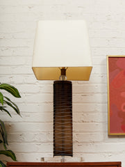 Orbit Lucite and Smoked Acrylic Table Lamp