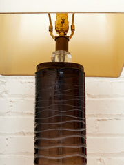 Orbit Lucite and Smoked Acrylic Table Lamp