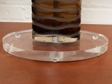 Orbit Lucite and Smoked Acrylic Table Lamp