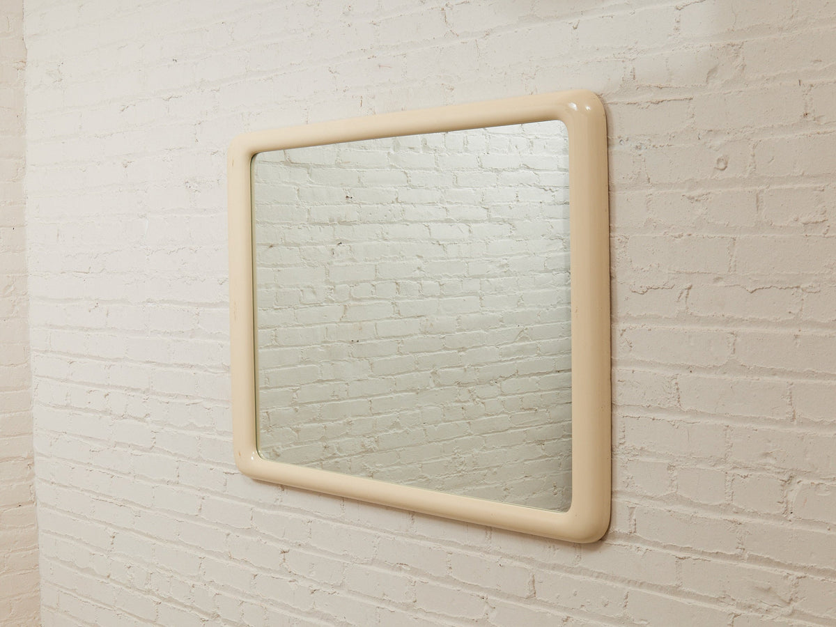 Cream Modernist Italian Mirror