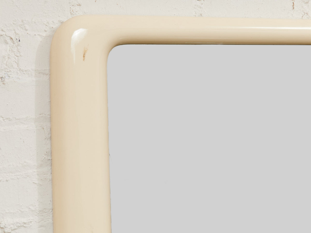 Cream Modernist Italian Mirror