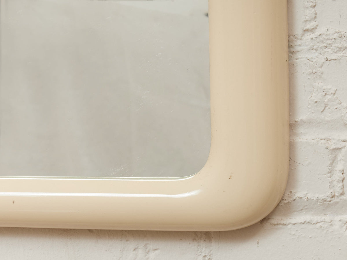 Cream Modernist Italian Mirror