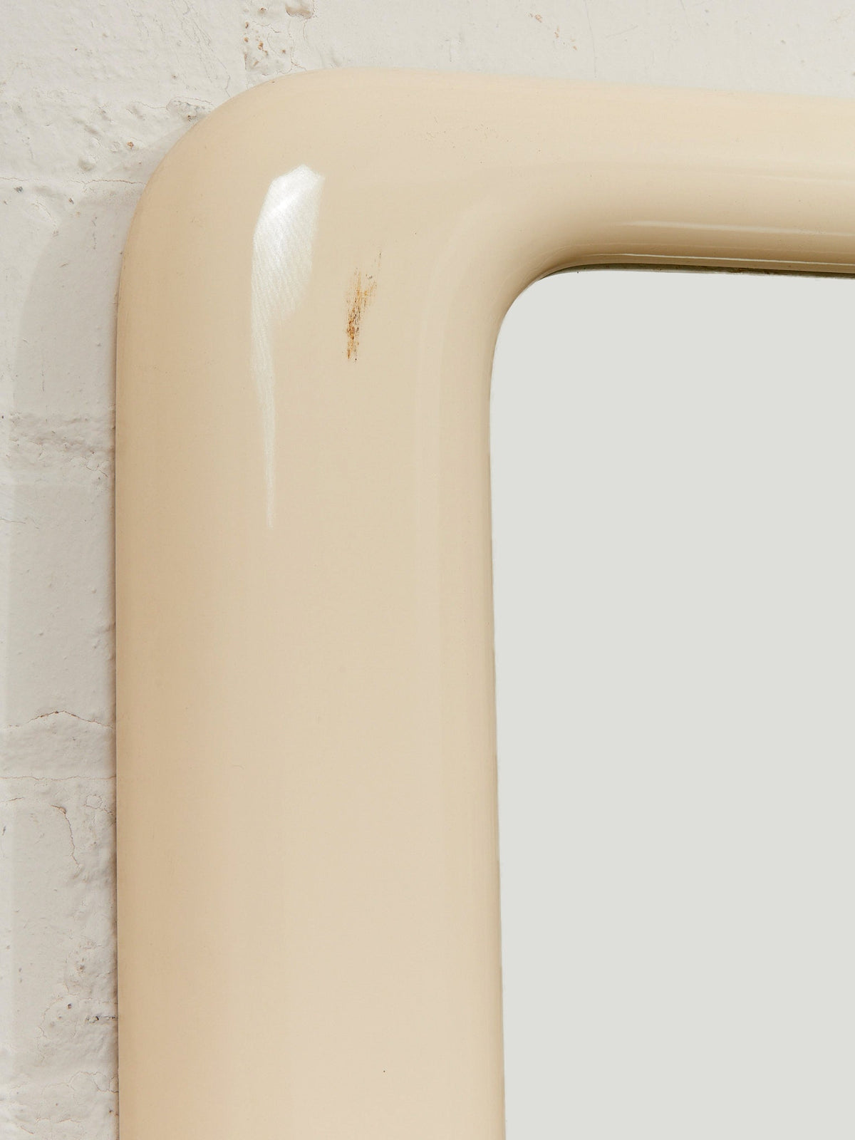 Cream Modernist Italian Mirror