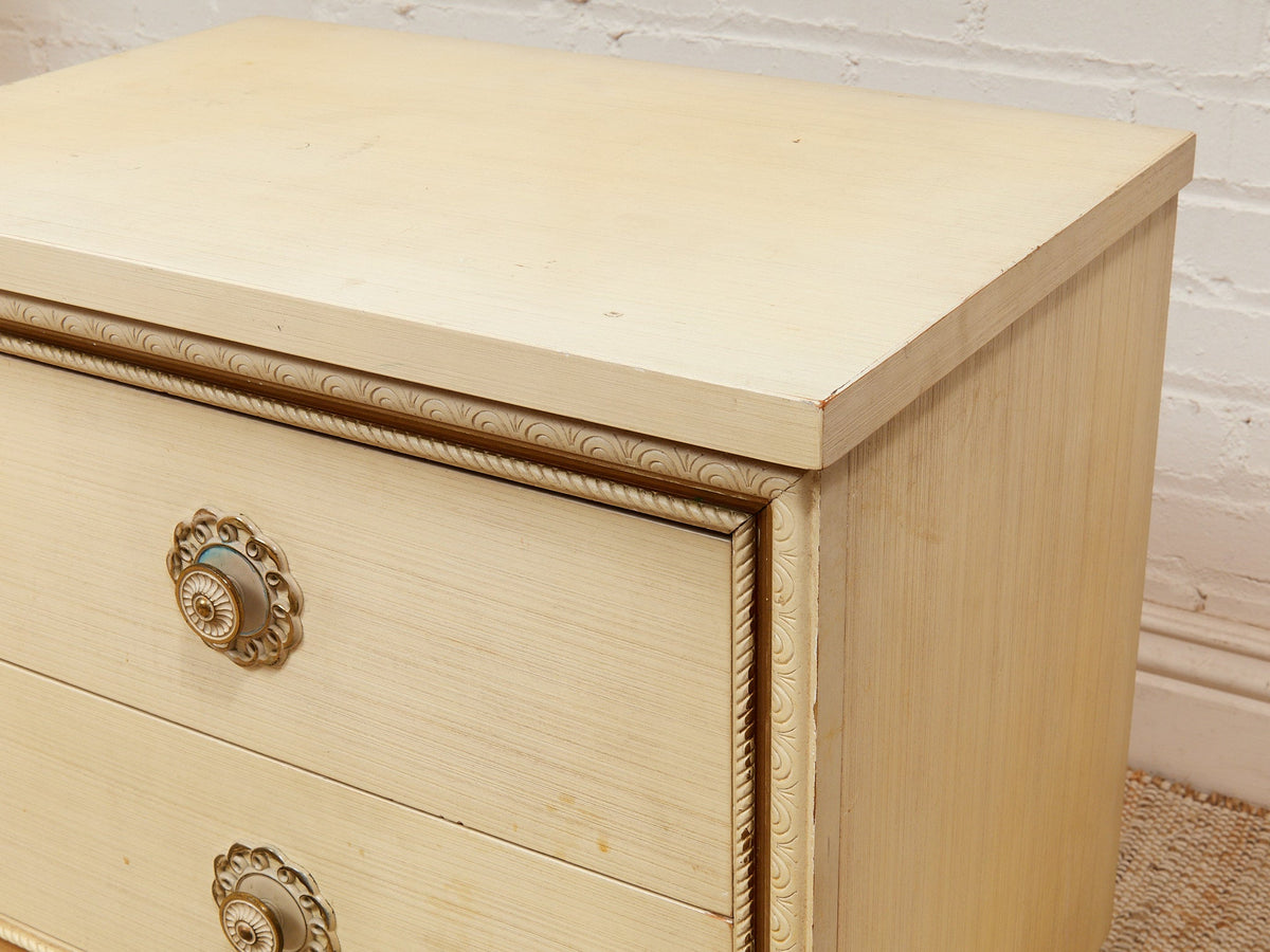 Double Drawer Flower Drawer Pull Table