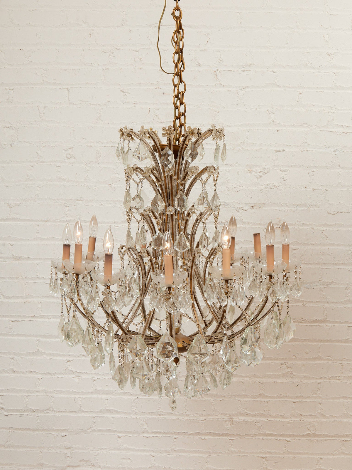 Maria Theresa Antique Crystal Large Chandelier