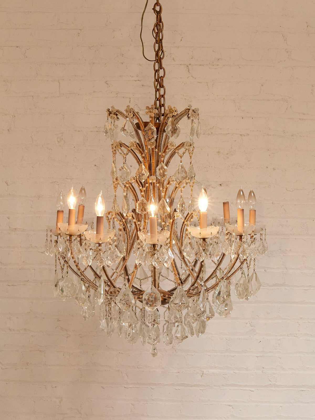 Maria Theresa Antique Crystal Large Chandelier