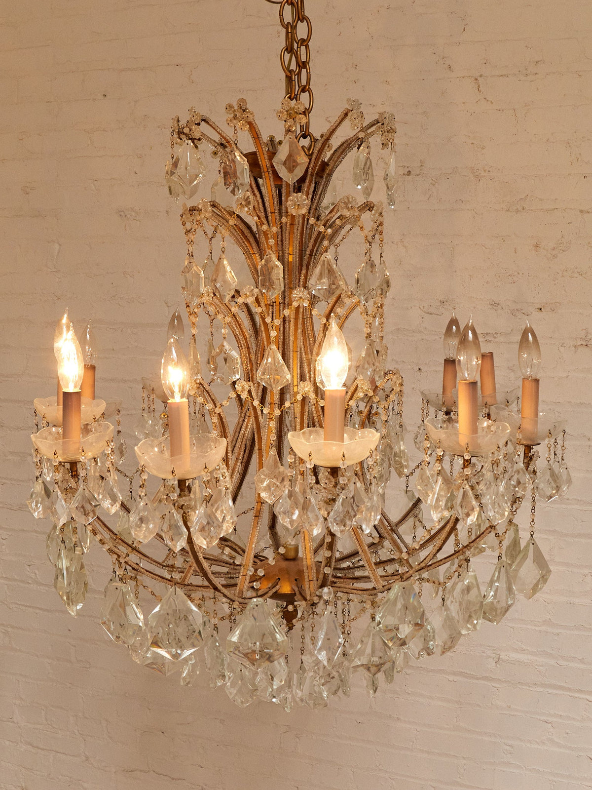 Maria Theresa Antique Crystal Large Chandelier