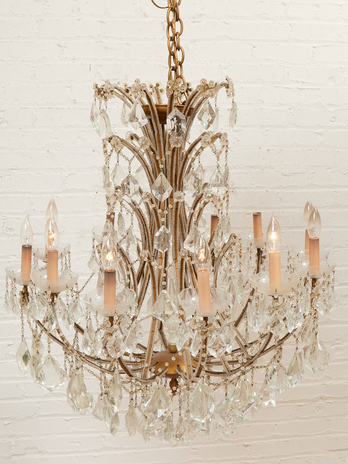 Maria Theresa Antique Crystal Large Chandelier