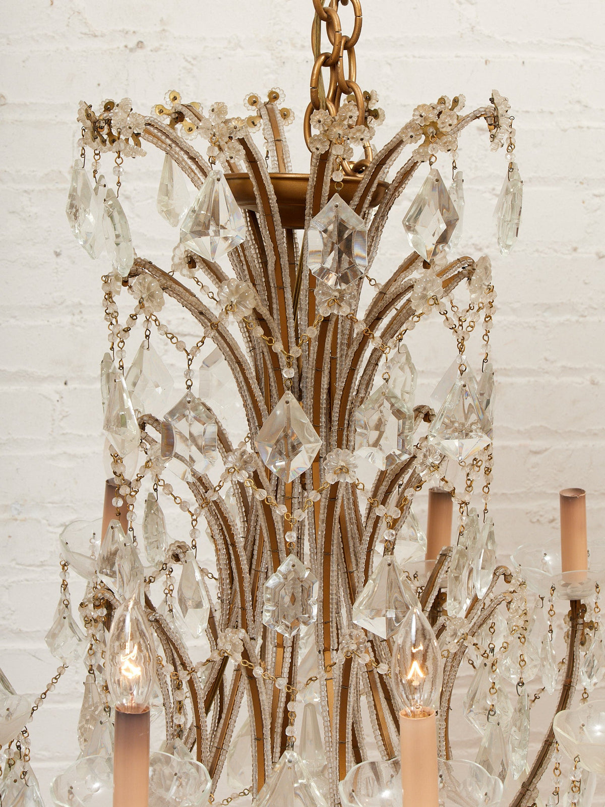 Maria Theresa Antique Crystal Large Chandelier