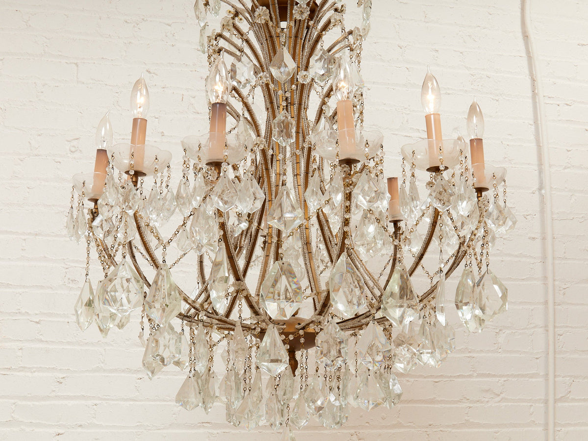 Maria Theresa Antique Crystal Large Chandelier