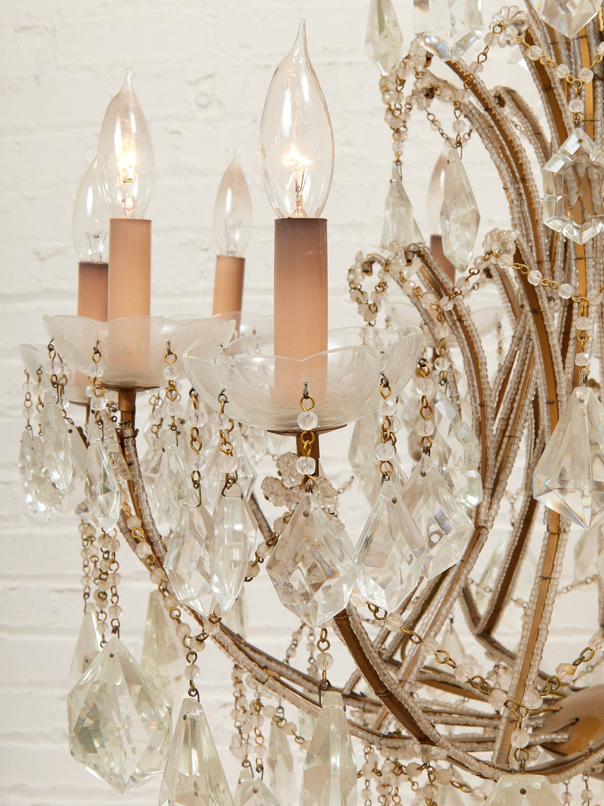Maria Theresa Antique Crystal Large Chandelier