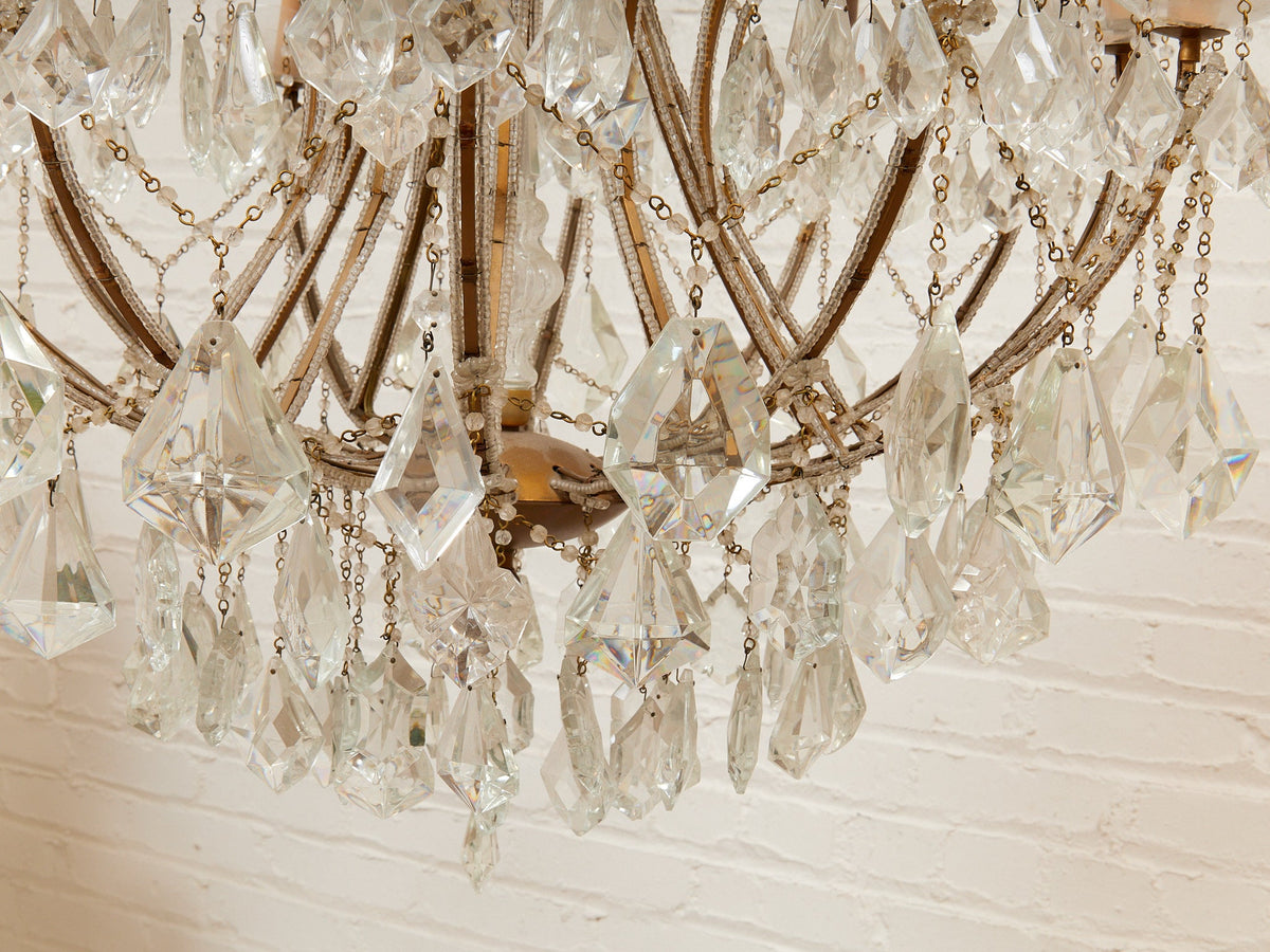 Maria Theresa Antique Crystal Large Chandelier