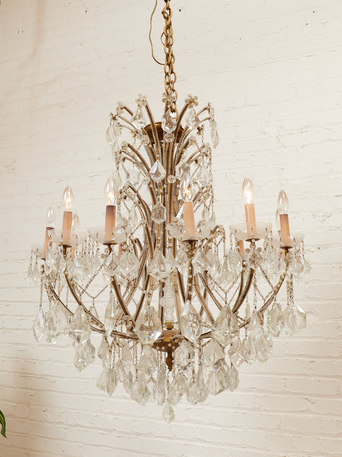 Maria Theresa Antique Crystal Large Chandelier