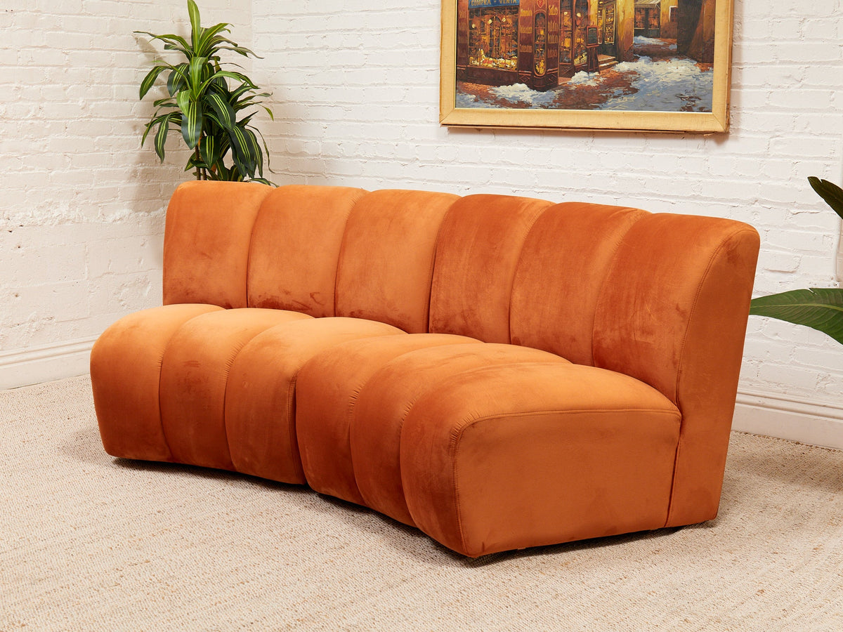 Two Piece Round Circle Sofa