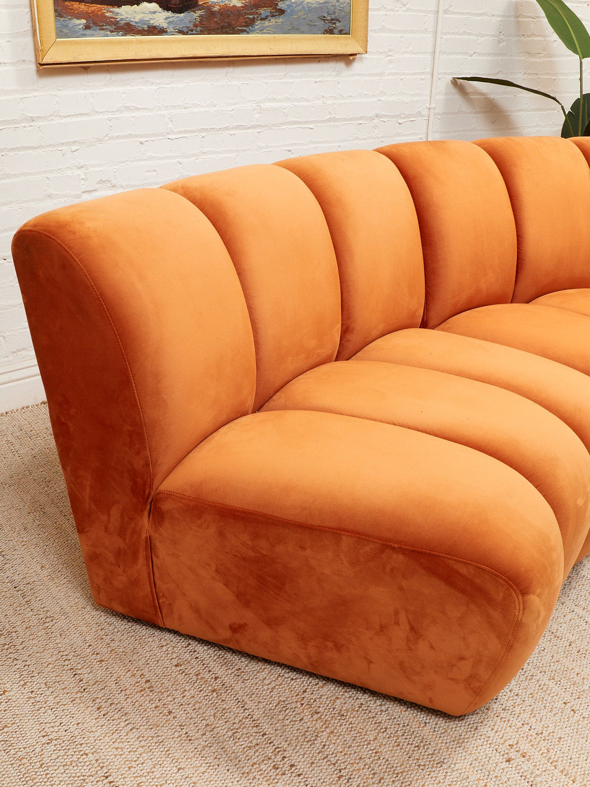 Two Piece Round Circle Sofa
