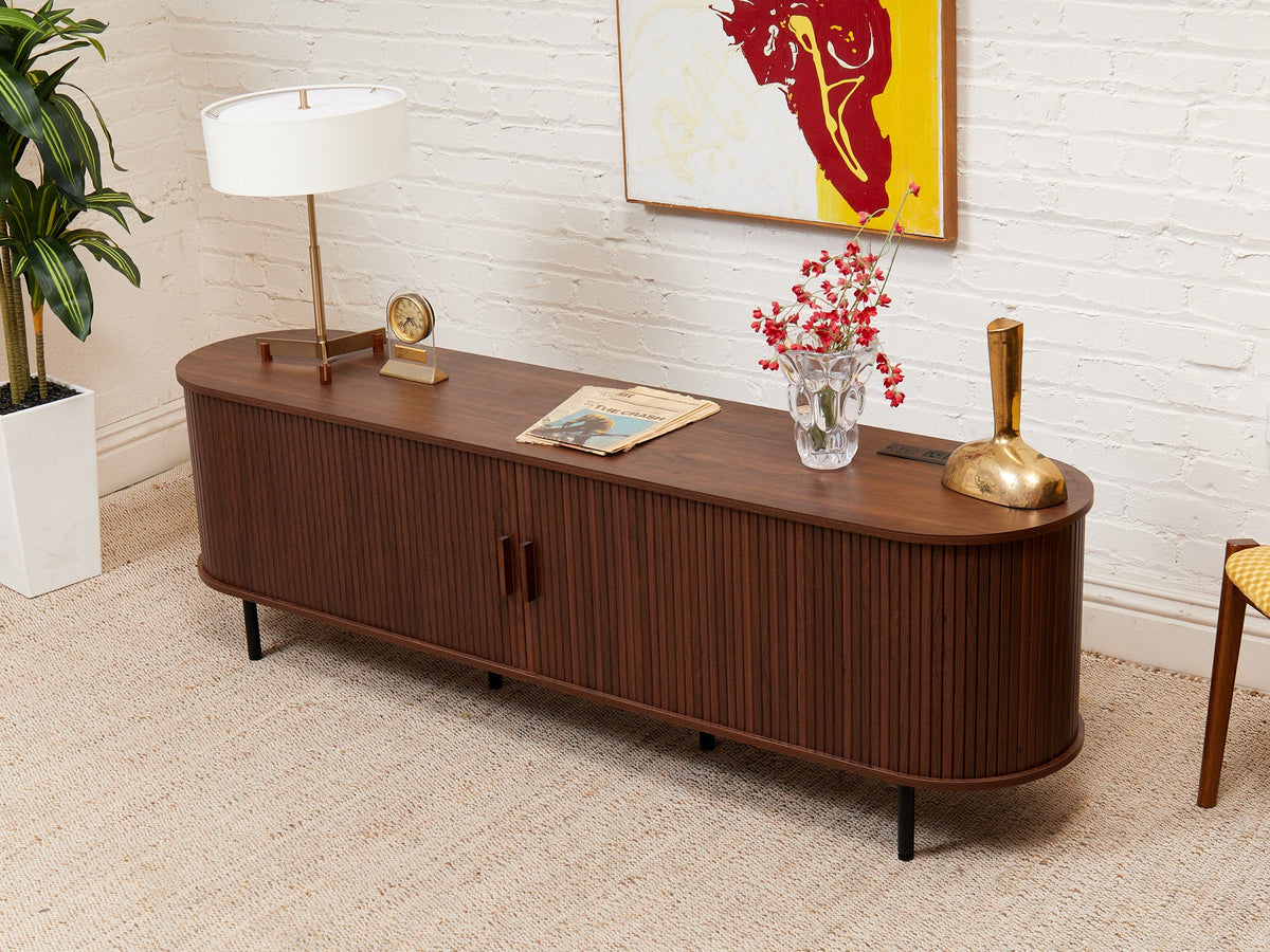 Tambour Door Credenza