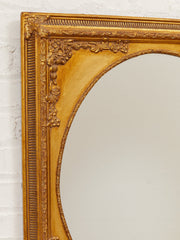 Framed Gold Gilded Vintage Mirror Circle