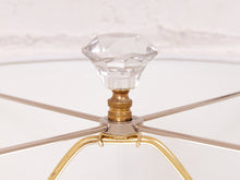 Column Lucite and Chrome Table Lamp