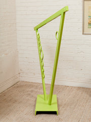 Lime Balance Geometric Freestanding Sculpture in Neon Green