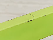 Lime Balance Geometric Freestanding Sculpture in Neon Green