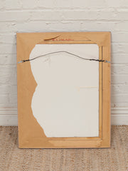 Framed Figurative Painting of Young Boy on Path
