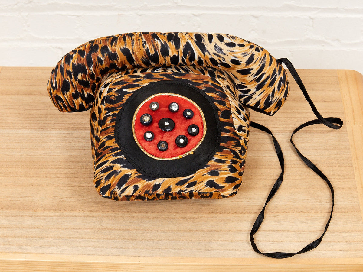 Plush Leopard Phone
