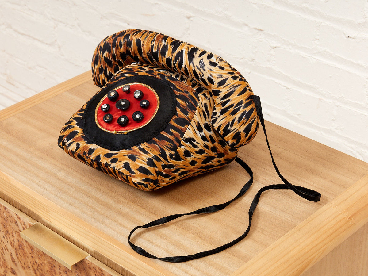 Plush Leopard Phone