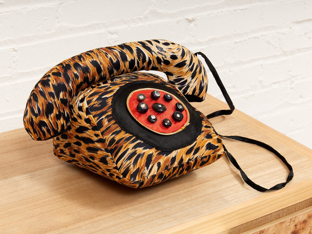 Plush Leopard Phone
