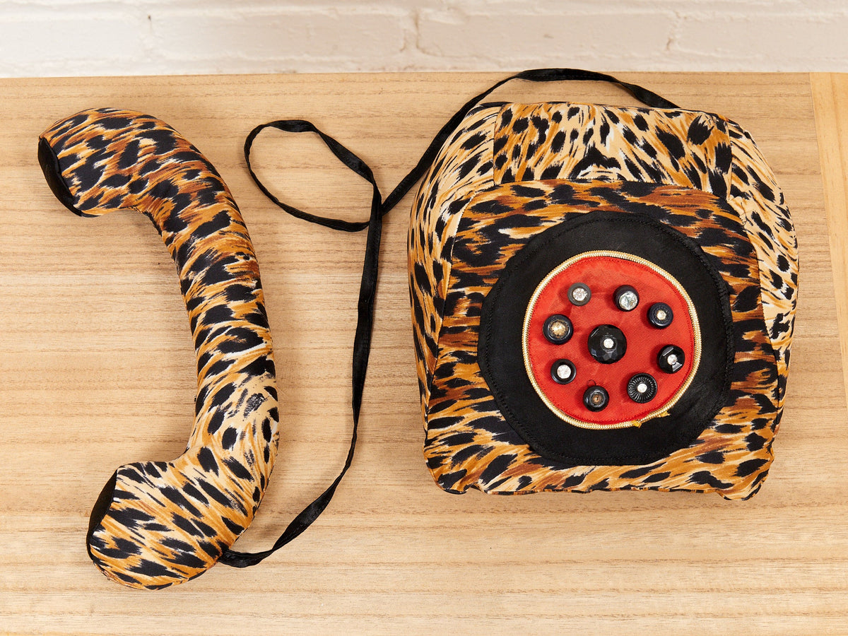 Plush Leopard Phone