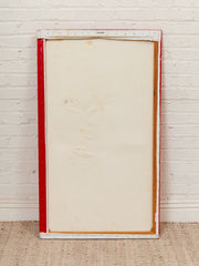 Red Monolith Minimalist Abstract Painting in Red and Black