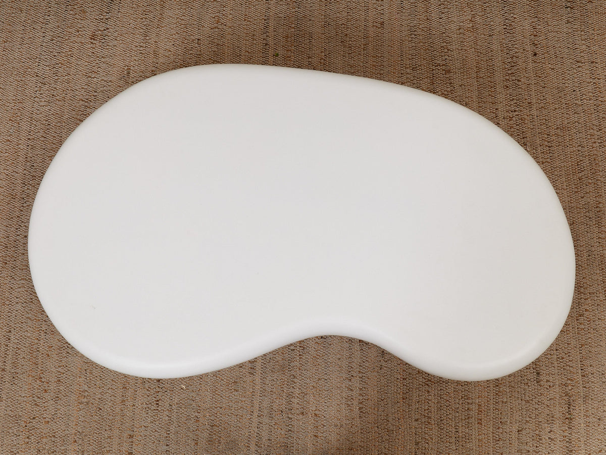 White Concrete Amoeba Coffee Table