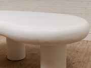 White Concrete Amoeba Coffee Table