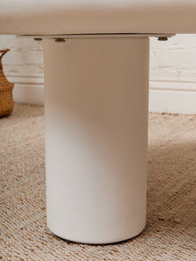 White Concrete Amoeba Coffee Table