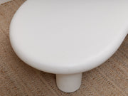 White Concrete Amoeba Coffee Table