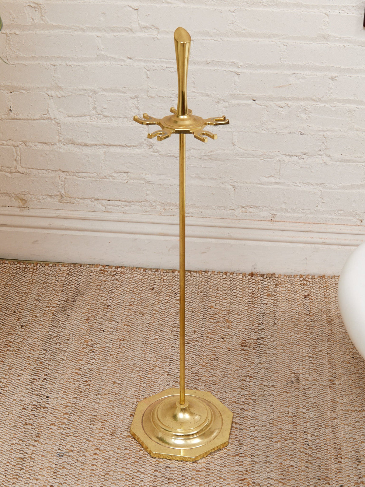 Polished Brass Vintage Fireplace Stand