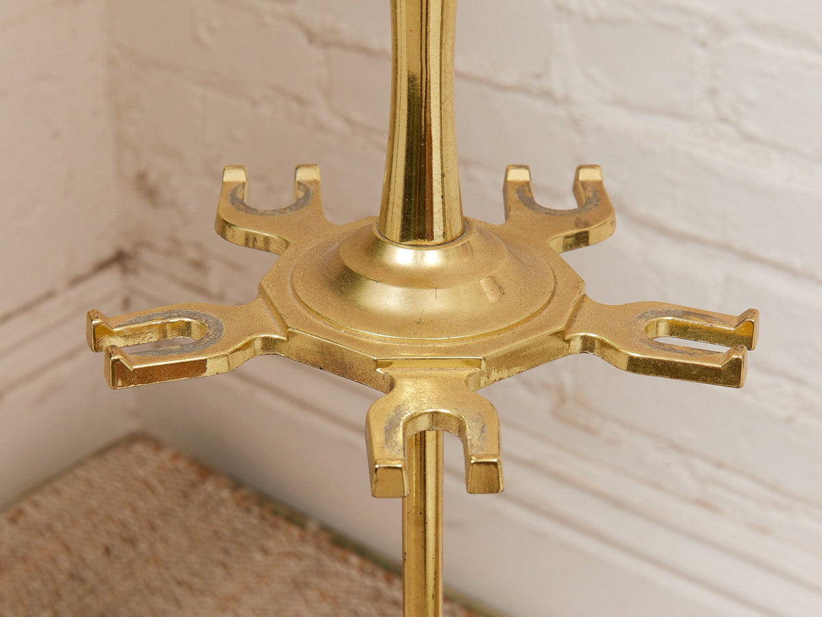 Polished Brass Vintage Fireplace Stand