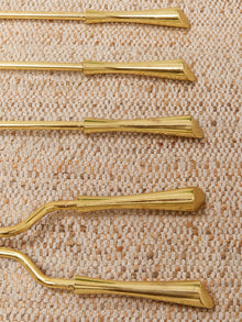 Polished Brass Vintage Fireplace Stand