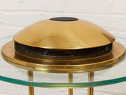 Robert Sonneman "Saturn" Halogen Table Lamp for George Kovacs, C. 1980 — Brass & Glass